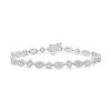 Zales 3 Ct. T.W. Multi-Diamond Alternating Shapes Bracelet In 10K White Gold Bracelets