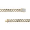 Zales Men'S 1-7/8 Ct. T.W. Diamond Curb Chain Bracelet In 10K Gold 8.5" Bracelets