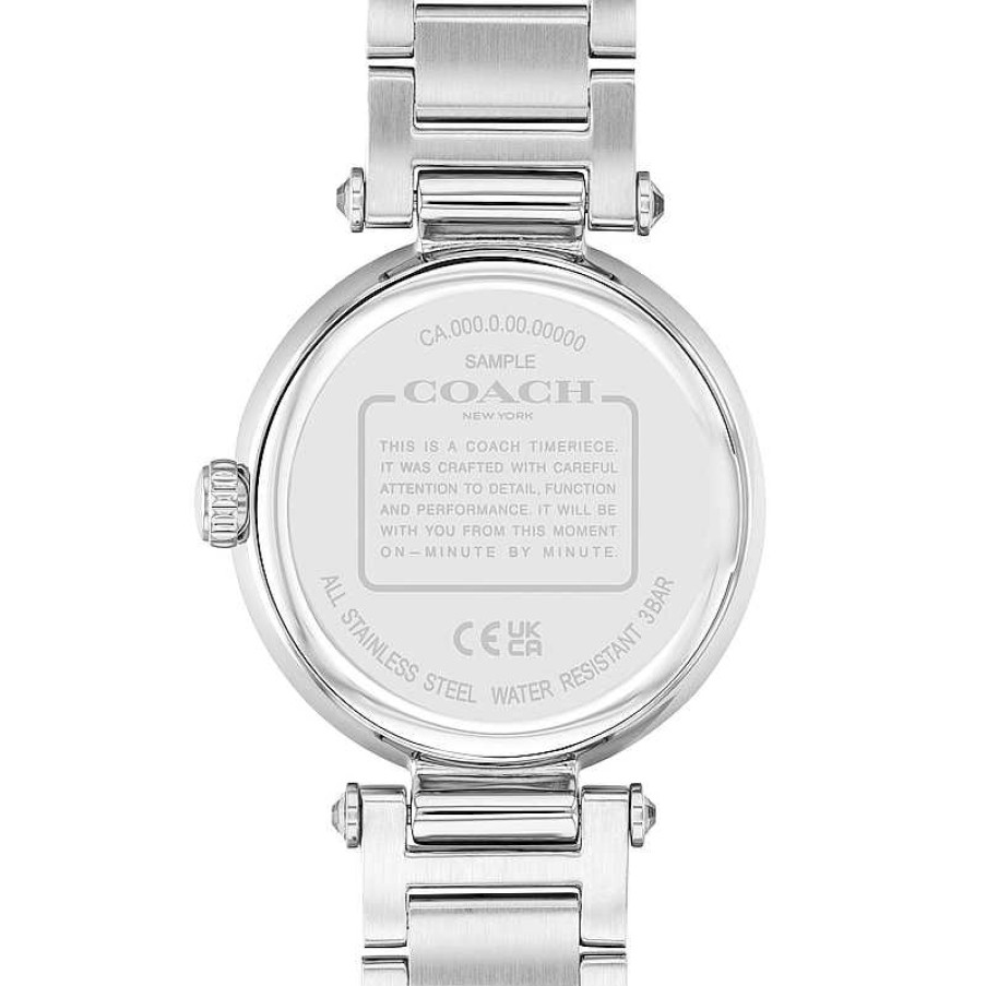 Coach Ladies' Coach Cary Multi-Colored Crystal Accent Watch With Silver-Tone Glitter Dial (Model: 14504270) Watches