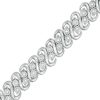 Zales 1/2 Ct. T.W. Diamond Double Row S-Link Bracelet In Sterling Silver - 7.25" Bracelets