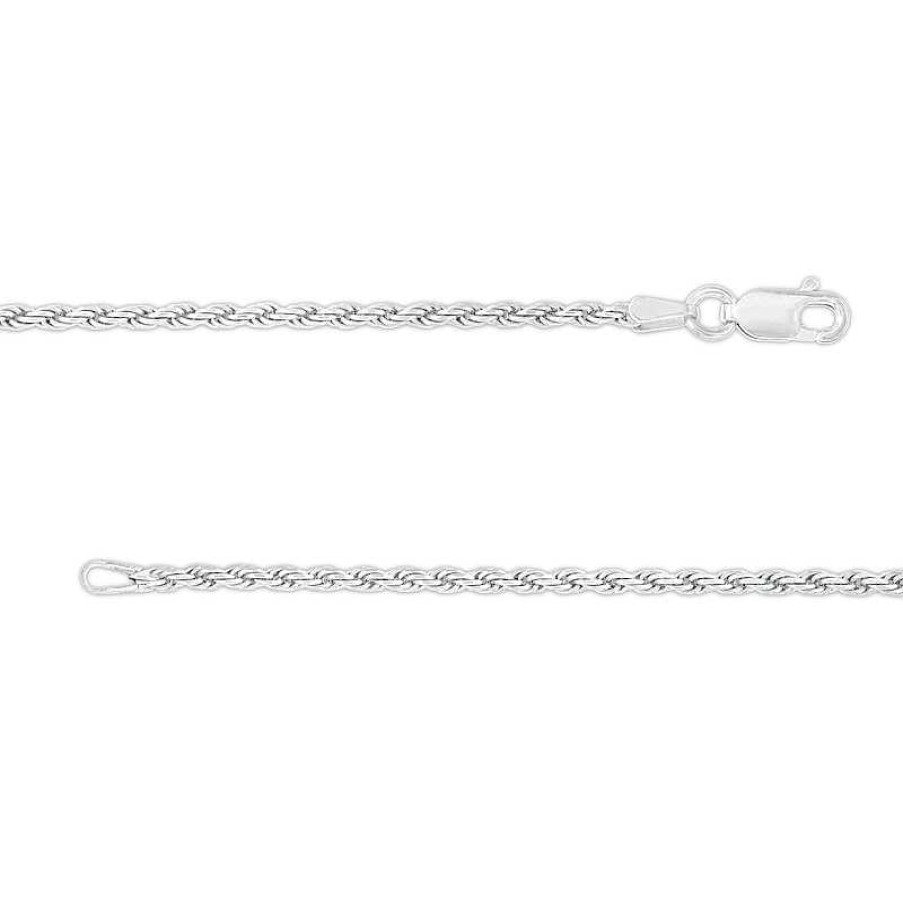 Zales 1.8Mm Rope Chain Necklace In Sterling Silver - 20" Necklaces