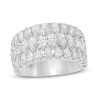 Zales Vera Wang Love Collection 3 Ct. T.W. Certified Diamond Multi-Row Band In 14K White Gold (I/Si2) Rings