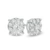 Zales 1/2 Ct. T.W. Multi-Diamond Frame Stud Earrings In 10K White Gold Earrings