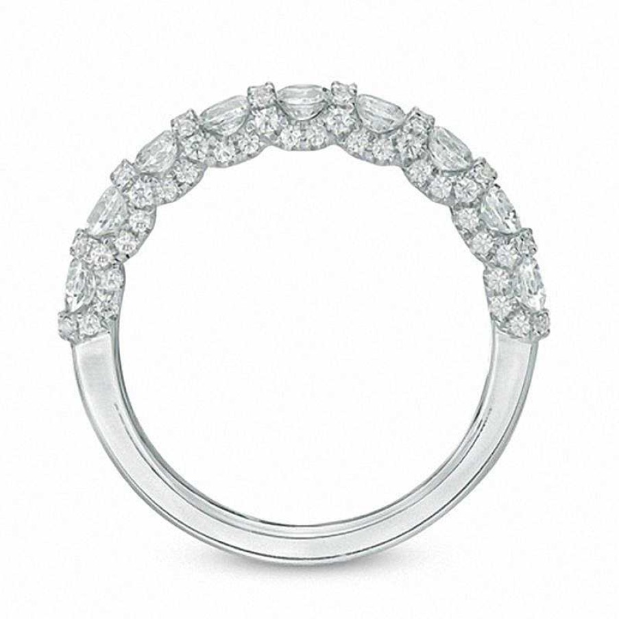 Zales Vera Wang Love Collection 1-1/5 Ct. T.W. Diamond Band In 14K White Gold Rings