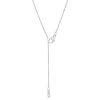 Zales You Me Us 1 Ct. T.W. Diamond Interlocking Circles Necklace In 10K White Gold 19" Necklaces