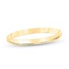 Zales 2.0Mm Engravable Low Dome Comfort-Fit Wedding Band In 14K Gold (1 Line) Rings