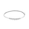 Zales 1/2 Ct. T.W. Diamond Graduated Bangle In 10K White Gold Bracelets