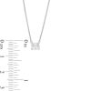 Zales 1/3 Ct. Certified Oval Lab-Created Diamond Solitaire Necklace In 14K White Gold (F/Si2) Necklaces