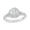 Zales Kleinfeld® X Zales 1-1/2 Ct. T.W. Certified Lab-Created Diamond Swirl Frame Engagement Ring In Platinum (F/Vs2) Rings