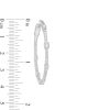 Zales 2 Ct. T.W. Certified Lab-Created Diamond Hoop Earrings In 14K White Gold (F/Si2) Earrings