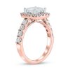 Zales Certified Princess-Cut Lab-Created Diamond Center Stone 2-1/2 Ct. T.W. Frame Engagement Ring In 14K Rose Gold (F/Vs2) Rings