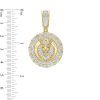 Zales Men'S 1 Ct. T.W. Diamond And Lab-Created Ruby Lion Medallion Charm In 10K Gold Necklaces