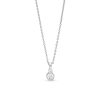 Zales 1/3 Ct. T.W. Diamond Stacked Duo Drop Pendant In 14K White Gold Necklaces