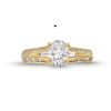 Zales 1-1/2 Ct. T.W. Oval Diamond Baguette Collar Split Shank Engagement Ring In 14K Gold Rings