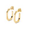 Zales Pdpaola At Zales Octagonal-Shaped Open Hoop Earrings In Brass With 18K Gold Plate Earrings