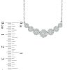 Zales 1 Ct. T.W. Diamond Seven Stone Frame Necklace In 10K White Gold Necklaces