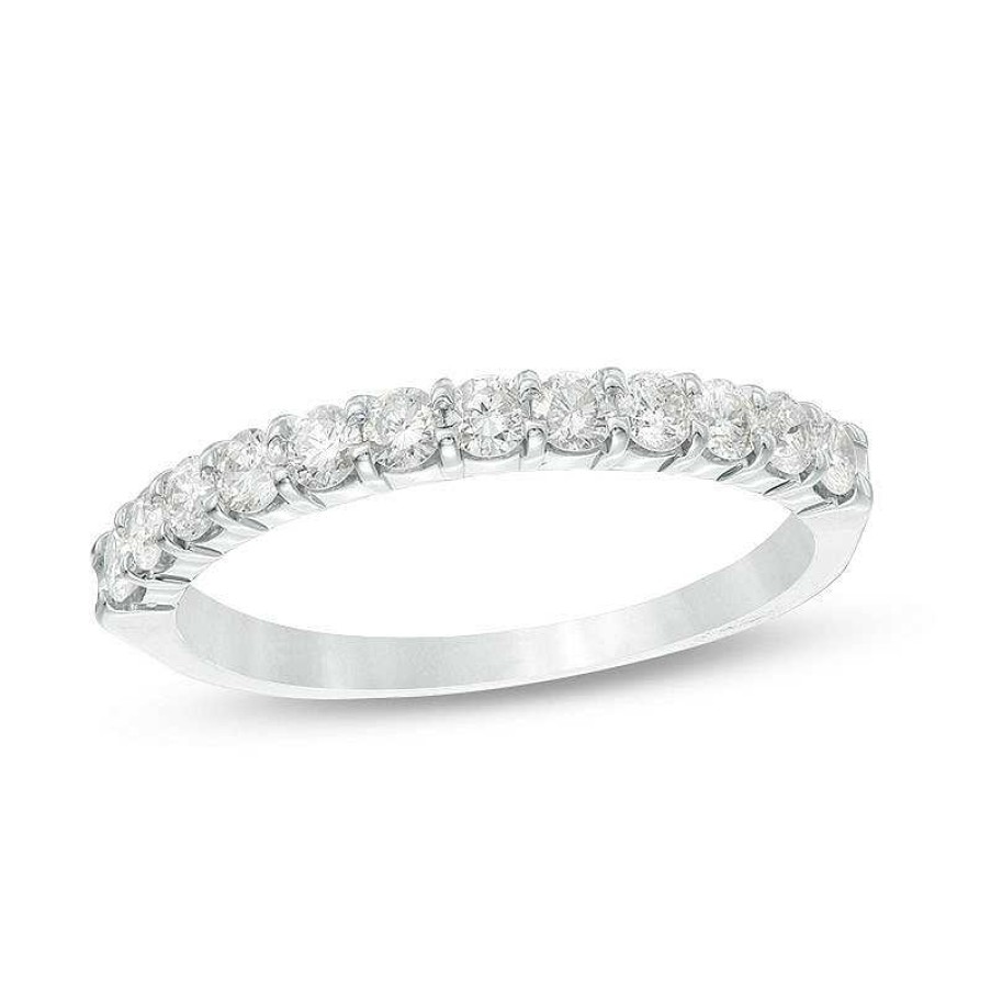 Zales 1/2 Ct. T.W. Diamond Prong Band In 14K White Gold Rings