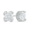 Zales Love'S Destiny By Zales 1 Ct. T.W. Certified Diamond Solitaire Stud Earrings In 14K White Gold (I/I2) Earrings