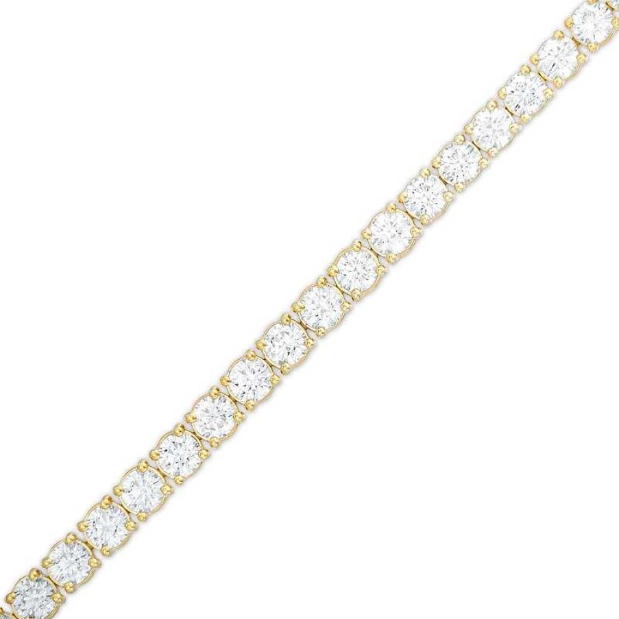 Zales 9 Ct. T.W. Diamond Tennis Bracelet In 14K Gold - 7.25" Bracelets