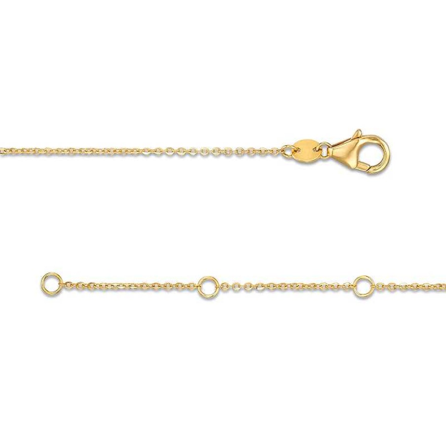 Zales Oro Diamante Graduating Brilliance Bead Necklace In Hollow 14K Two-Tone Gold Necklaces