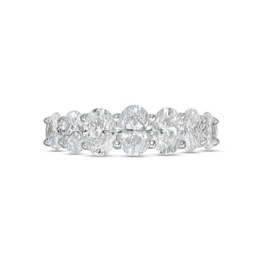 Zales True Lab-Created Diamonds By Vera Wang Love 2 Ct. T.W. Seven Stone Anniversary Band In 14K White Gold (F/Vs2) Rings