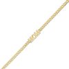 Zales Mom Curb Chain Bracelet In 14K Gold - 7.25" Bracelets