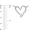 Zales Script Name Heart Outline Anklet In Sterling Silver (1 Line) - 10" Bracelets