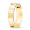 Zales 6.0Mm Engravable Flat Anniversary Band In 14K Gold (1 Line) Rings