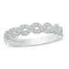 Zales Vera Wang Love Collection 1/4 Ct. T.W. Diamond Braided Band In 14K White Gold Rings