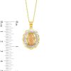 Zales Oval Diamond-Cut Our Lady Of Guadalupe Pendant In 10K Gold Necklaces