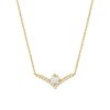 Zales You'Re The One 5/8 Ct. T.W. Certified Lab-Created Diamond Chevron Necklace In 14K Gold (F/Si2) 18.5" Necklaces