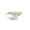 Zales Zales X Shahla 2-1/5 Ct. T.W. Certified Cushion-Cut Lab-Created Diamond Cantilever Pav Engagement Ring In 14K Gold Rings