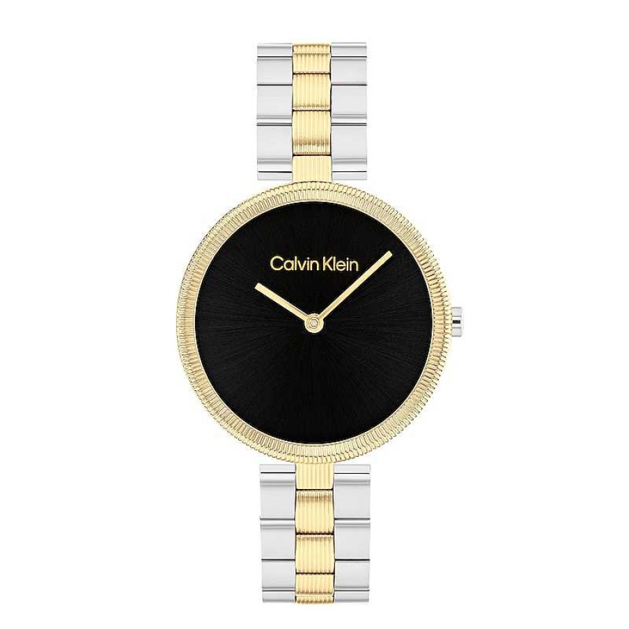 Calvin Klein Ladies' Calvin Klein Minimal Watch With Black Dial (Model: 25100012) Watches