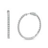 Zales 3 Ct. T.W. Diamond Inside-Out Hoop Earrings In 10K White Gold Earrings