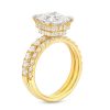 Zales 3 Ct. T.W. Certified Princess-Cut Lab-Created Diamond Bridal Set In 14K Gold (I/Si2) Rings