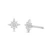 Zales 1/10 Ct. T.W. Diamond North Star Stud Earrings In 10K White Gold Earrings