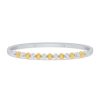 Zales 1/2 Ct. T.W. Certified Lab-Created Diamond Spiked Bangle Bracelet In Sterling Silver And 10K Gold Plate (I/Si2) Bracelets