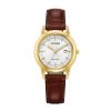 Citizen His And Hers Citizen Eco-Drive® Corso Gold-Tone Strap Watch With White Dial (Model: Pairs-Retail-0102-A) Watches