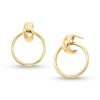 Zales Doorknocker Drop Earrings In Hollow 14K Gold Earrings