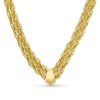 Zales Braided 2.4Mm Rope Chain Necklace In Hollow 14K Gold - 18" Necklaces