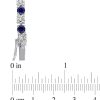 Zales 4.0Mm Lab-Created Blue And White Sapphire Alternating Tennis Bracelet In Sterling Silver - 7.25" Bracelets