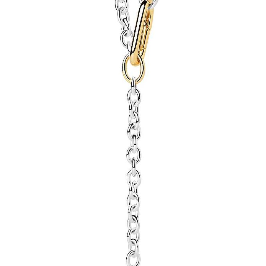 Zales Pdpaola At Zales Interlocking Paperclip Cable Chain Y-Necklace In Brass And 18K Gold Plate - 18.9" Necklaces