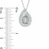 Zales 3/4 Ct. T.W. Diamond Teardrop Overlay Pendant In 14K White Gold Necklaces