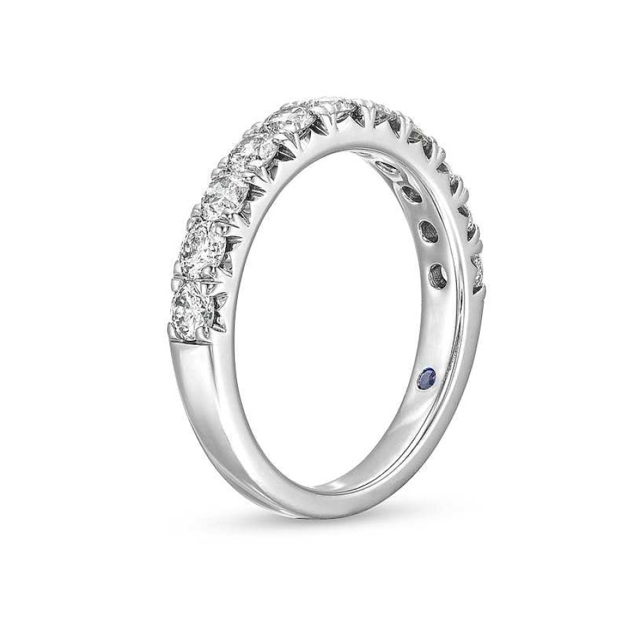 Zales Vera Wang Love Collection 1 Ct. T.W. Diamond Eleven Stone Anniversary Band In 14K White Gold (I/Si2) Rings