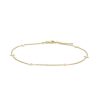 Zales Sideways Cross Station Anklet In 10K Gold - 10" Bracelets