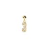 Zales Pdpaola At Zales Cubic Zirconia Number "3" Bead Charm In Sterling Silver With 18K Gold Plate Necklaces