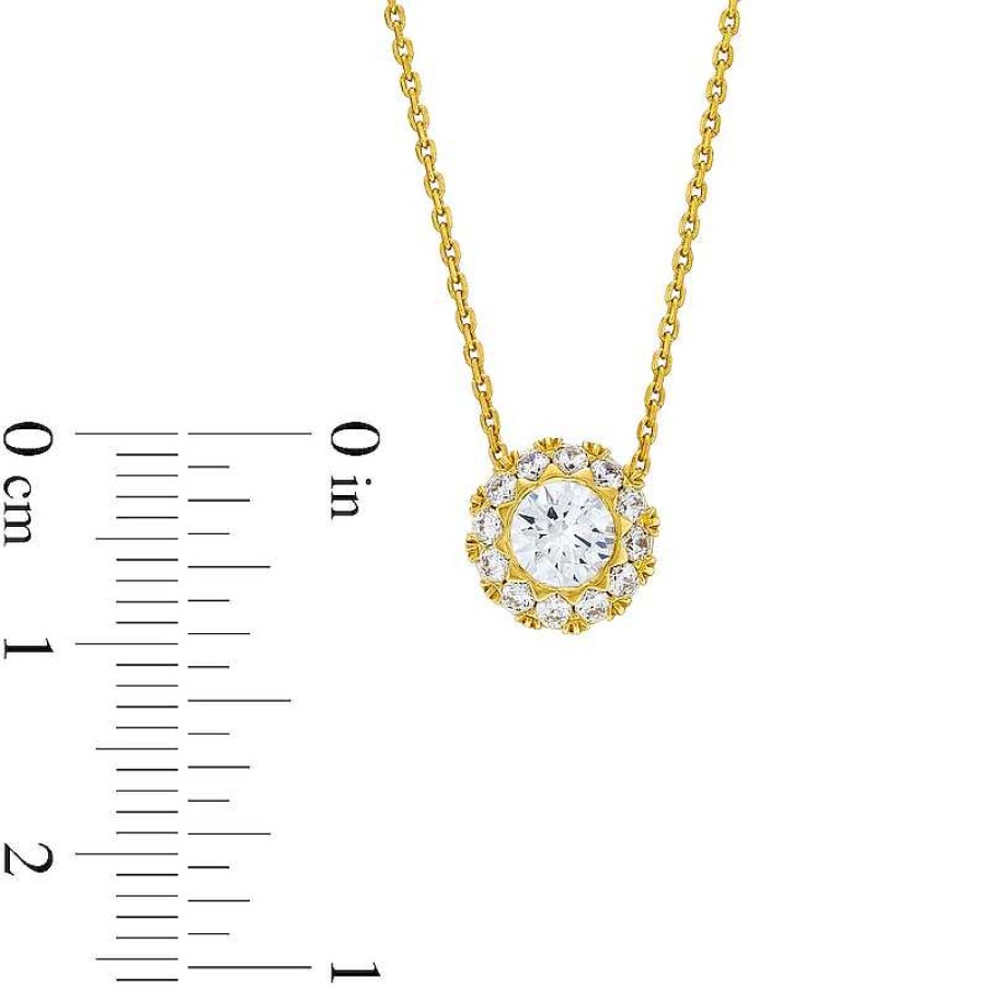 Zales 3/4 Ct. T.W. Diamond Frame Pendant In 14K Gold Necklaces