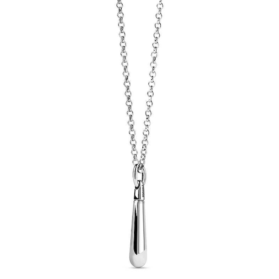 Zales Pdpaola At Zales Medium Teardrop Stackable Hoop Earring And Necklace Charm In Sterling Silver Necklaces