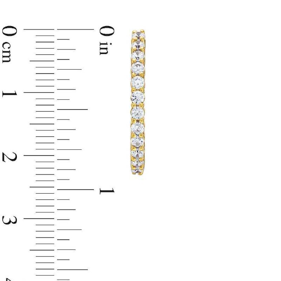 Zales 2 Ct. T.W. Certified Lab-Created Diamond Inside-Out Hoop Earrings In 10K Gold (I/I1) Earrings