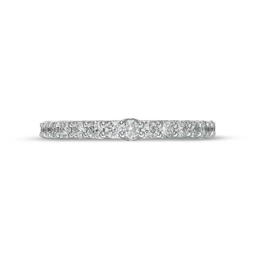 Zales True Lab-Created Diamonds By Vera Wang Love 1/2 Ct. T.W. Anniversary Band In 14K White Gold (F/Vs2) Rings